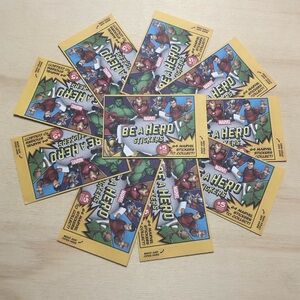 Loblaws Marvel “Be A Hero” Stickers - 10 UNOPENED Packs (2025)